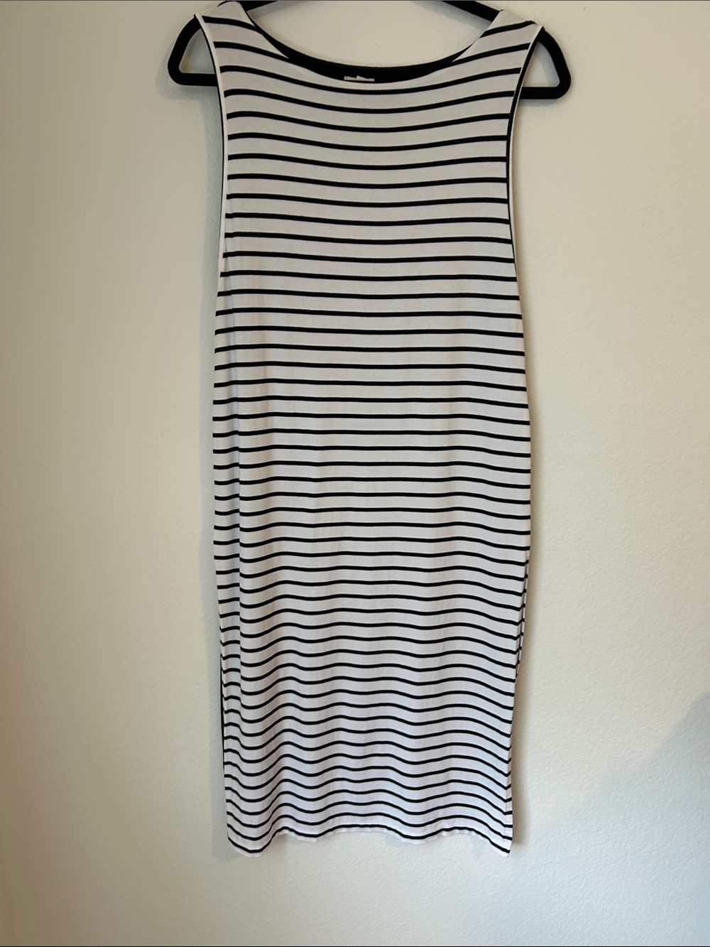 Chico's Black & White Striped dress